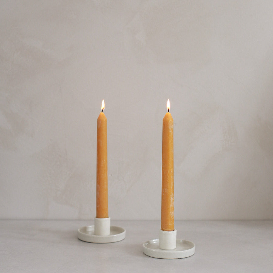 Beeswax candles set of 2